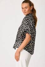 Aeryn Shirt In Black And White Print