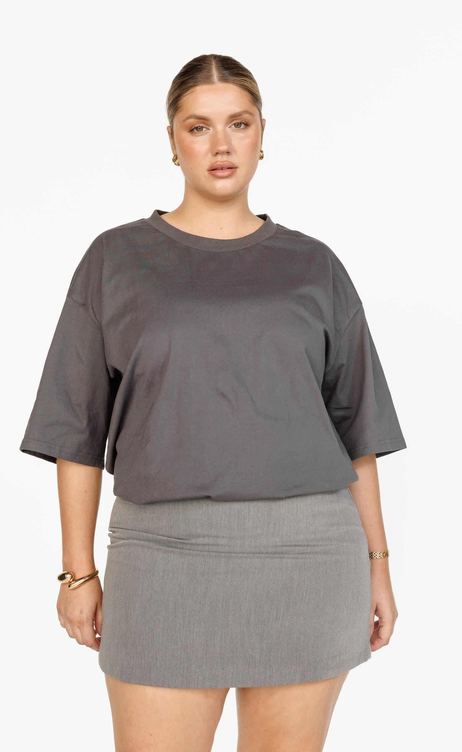 Luca Oversized Tee (Slate)
