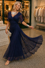 Camille - Navy Maxi Dress
