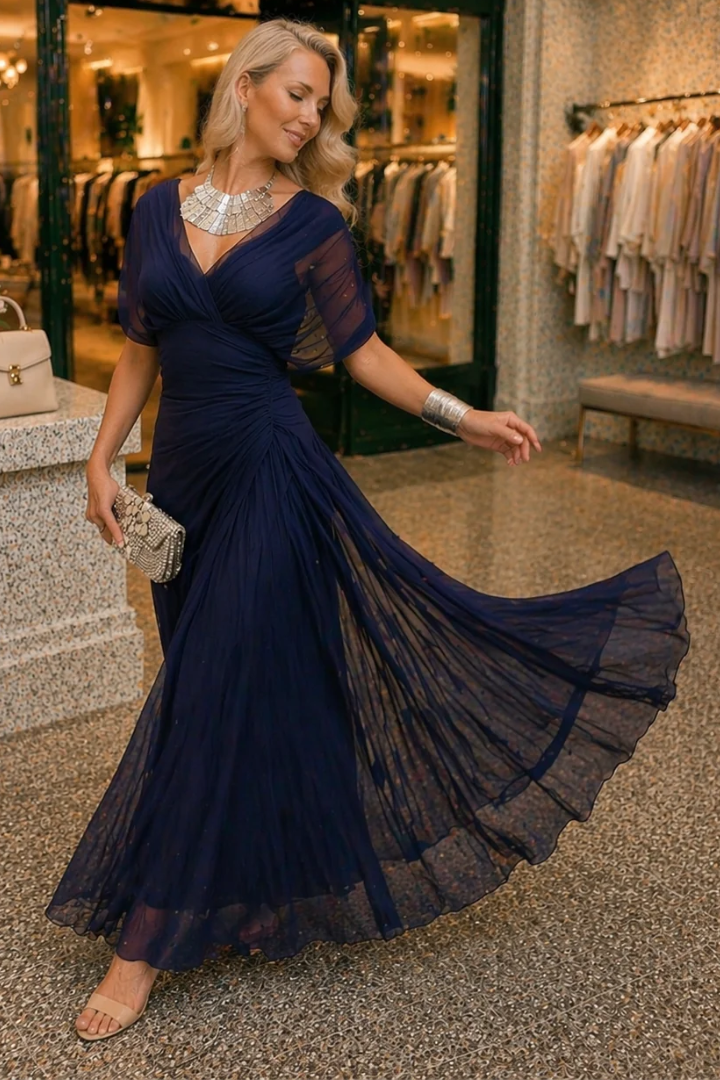 Camille - Navy Maxi Dress
