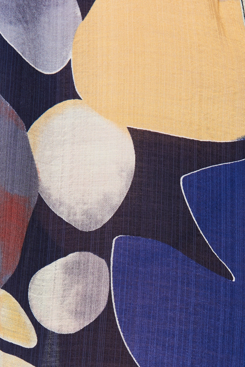 Aeryn Shirt In Navy With Multi Print