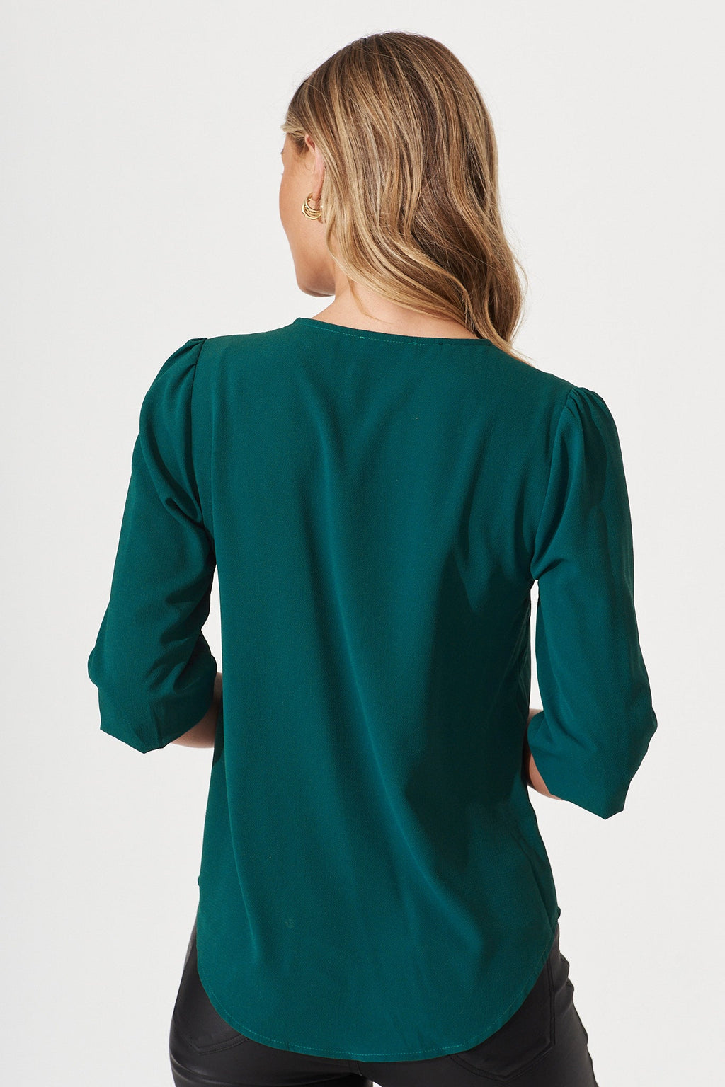 Viviani Zip Top In Teal