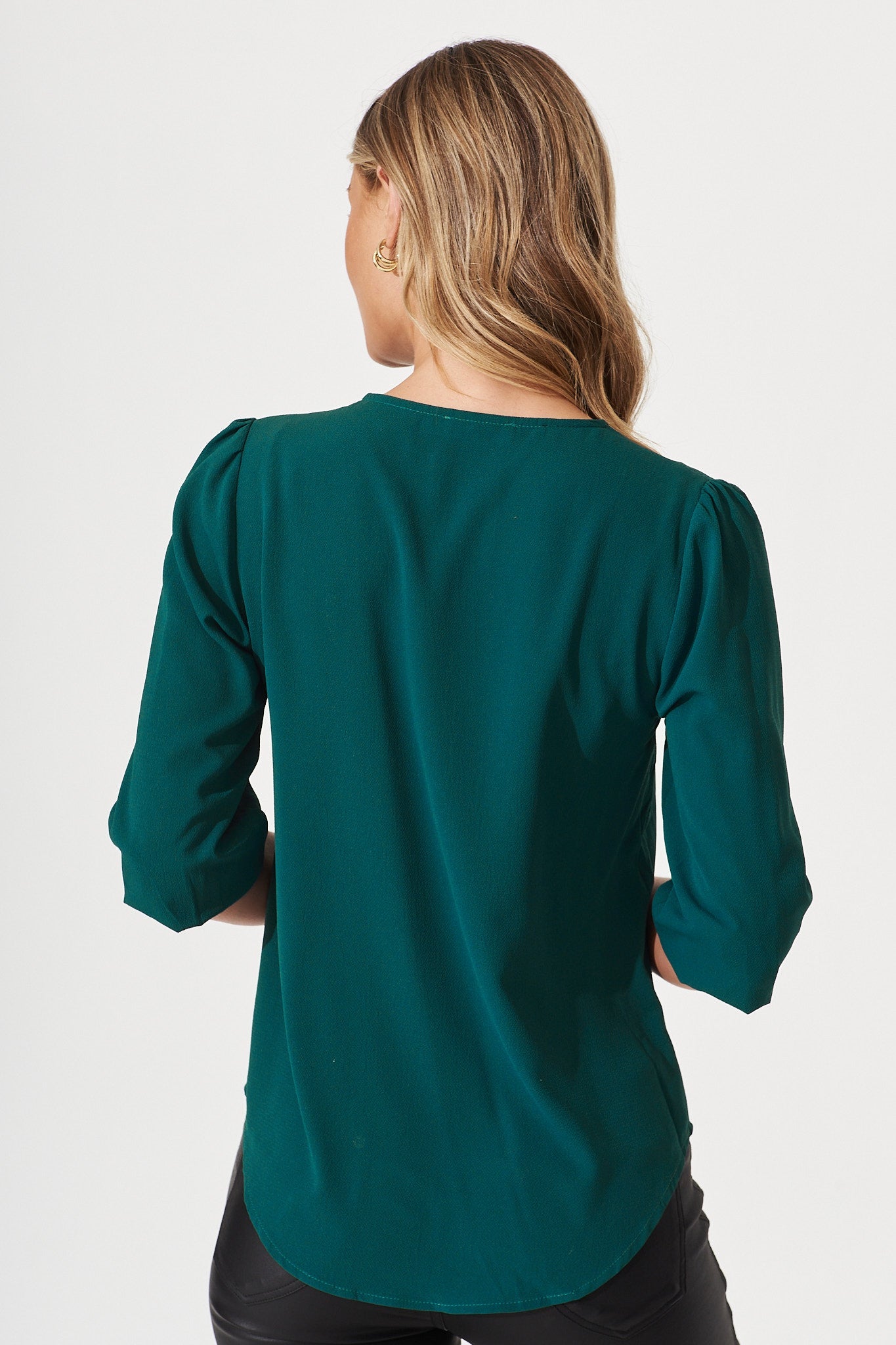 Viviani Zip Top In Teal