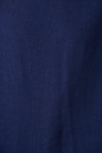 Rejina Top In Navy Linen Blend