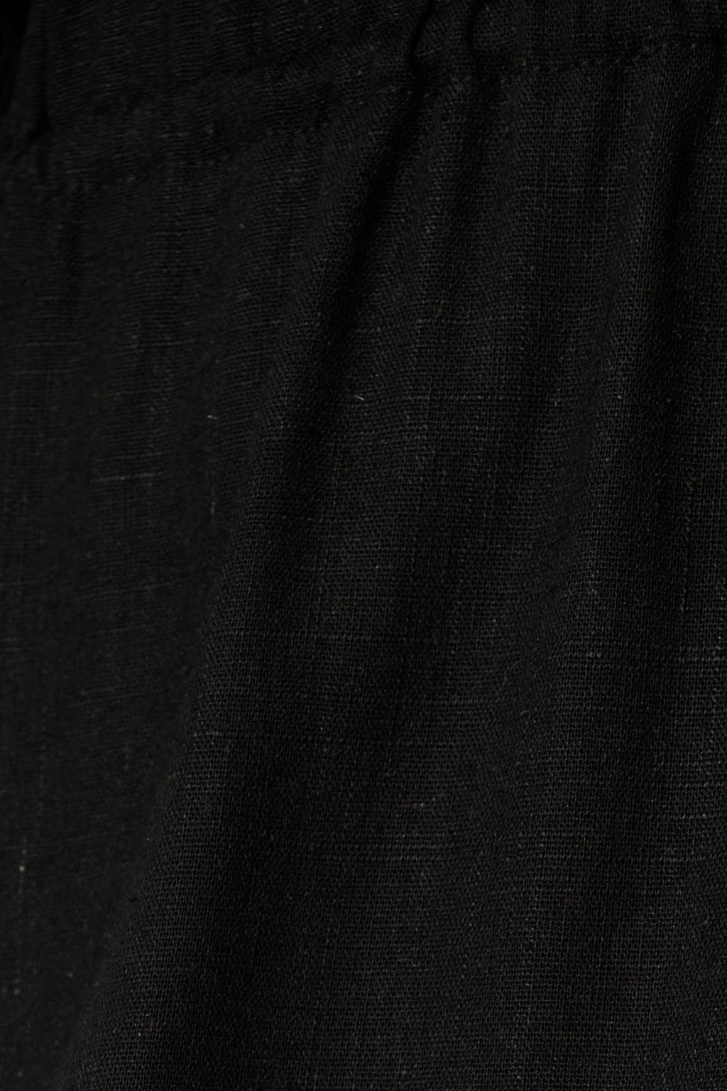 Powers Playsuit In Black Linen Blend