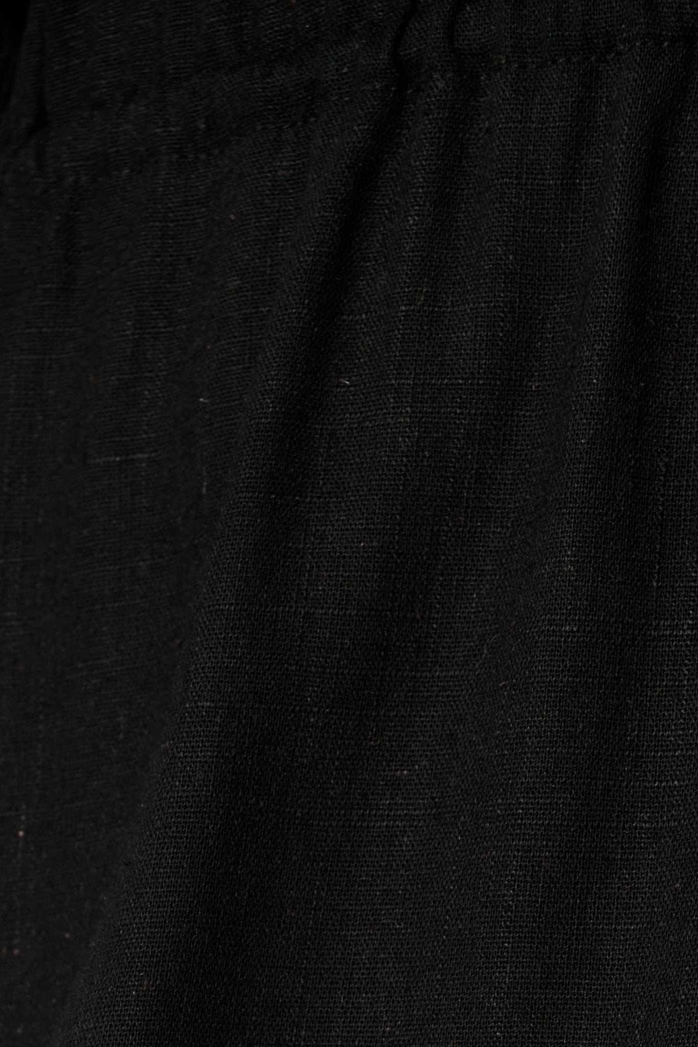 Powers Playsuit In Black Linen Blend