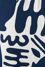 Limelight Jumpsuit in Navy with White Print