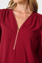 Viviani Zip Top In Wine