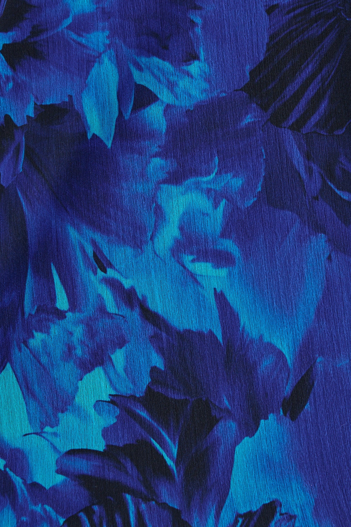 Melina Top in Blue Watercolour Chiffon