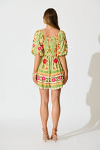 Sunset Squeeze Playsuit in Pineapple Print