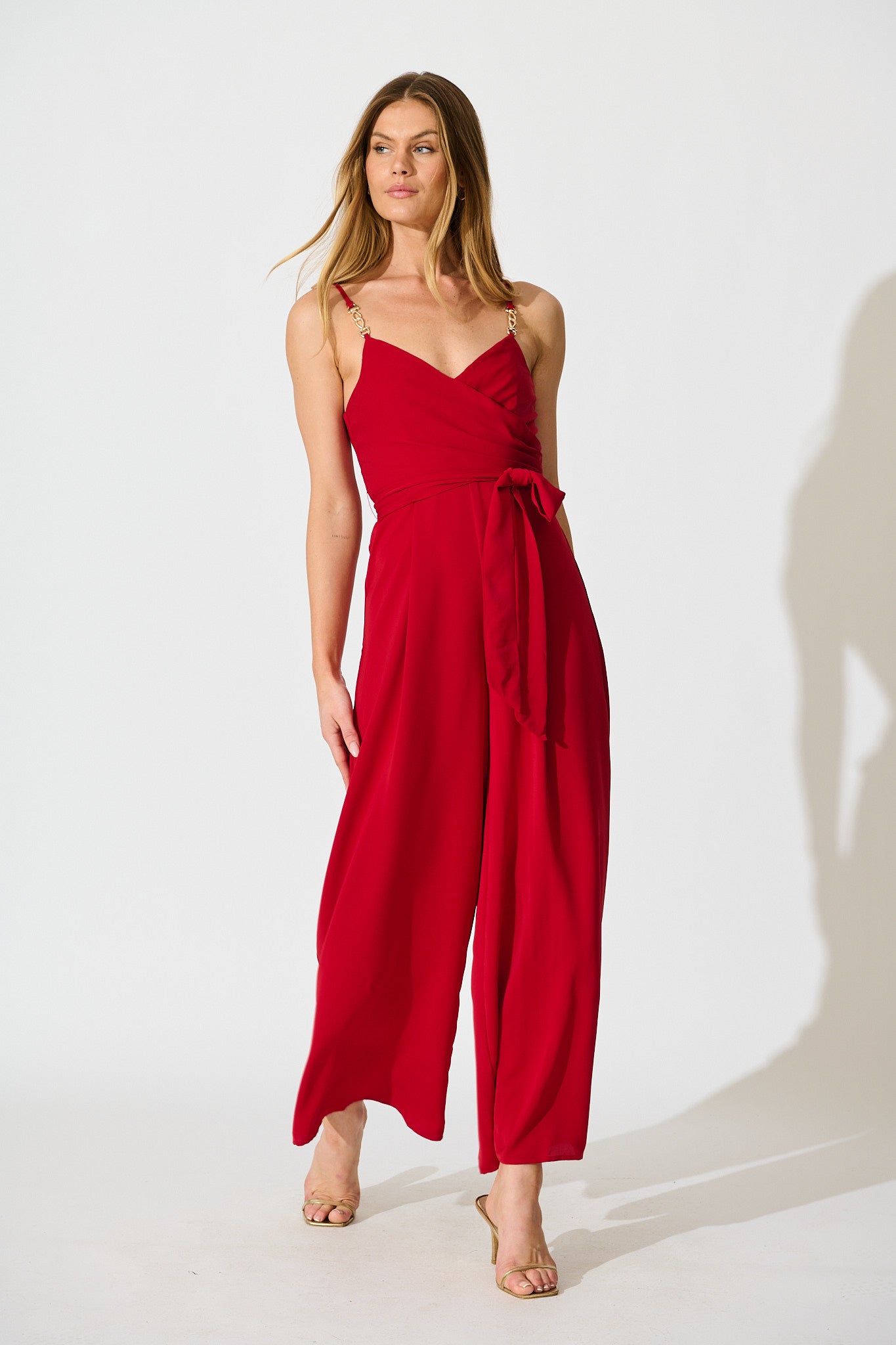 Lilwen Maxi Jumpsuit in Wine