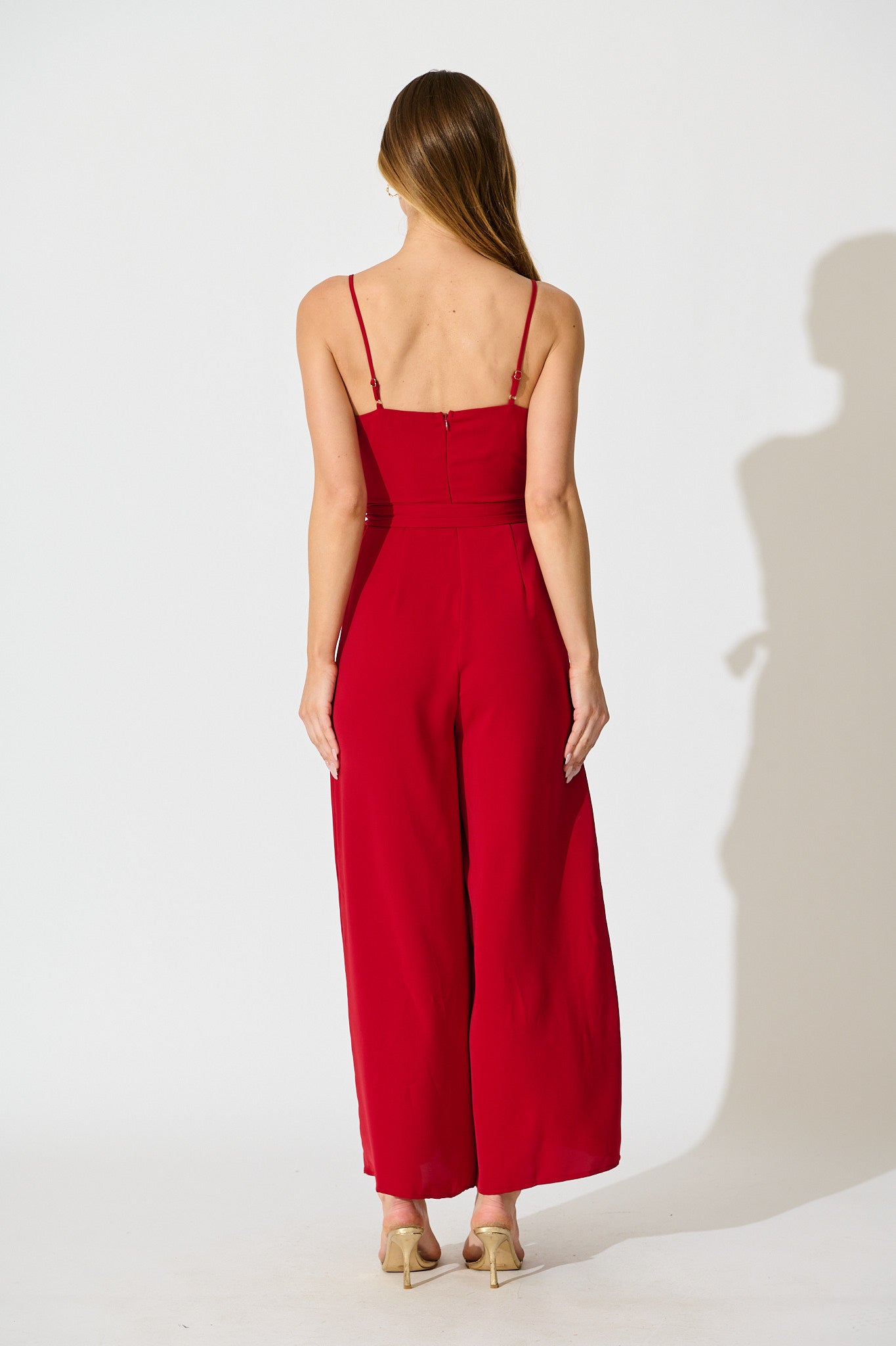 Lilwen Maxi Jumpsuit in Wine