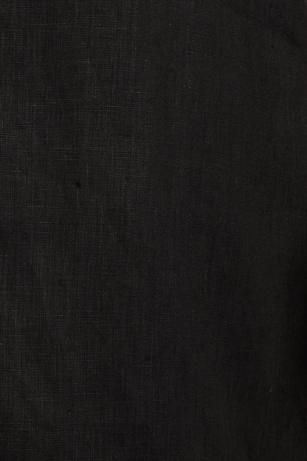 Elspeth Dress in Black Linen