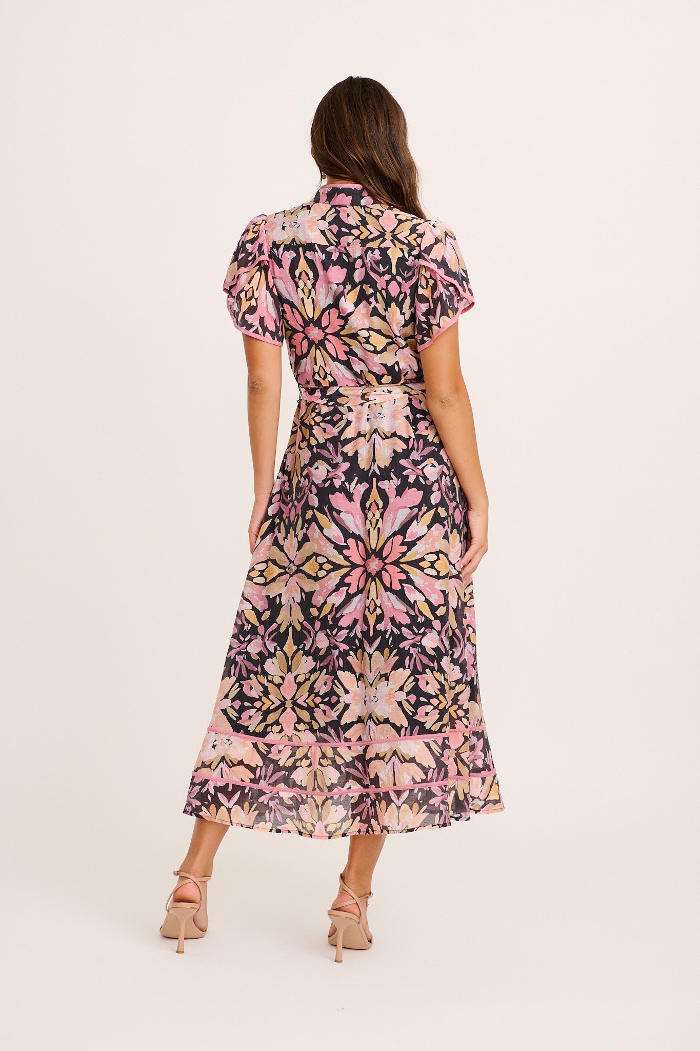 Wild Love Maxi Dress in Black Multi Floral