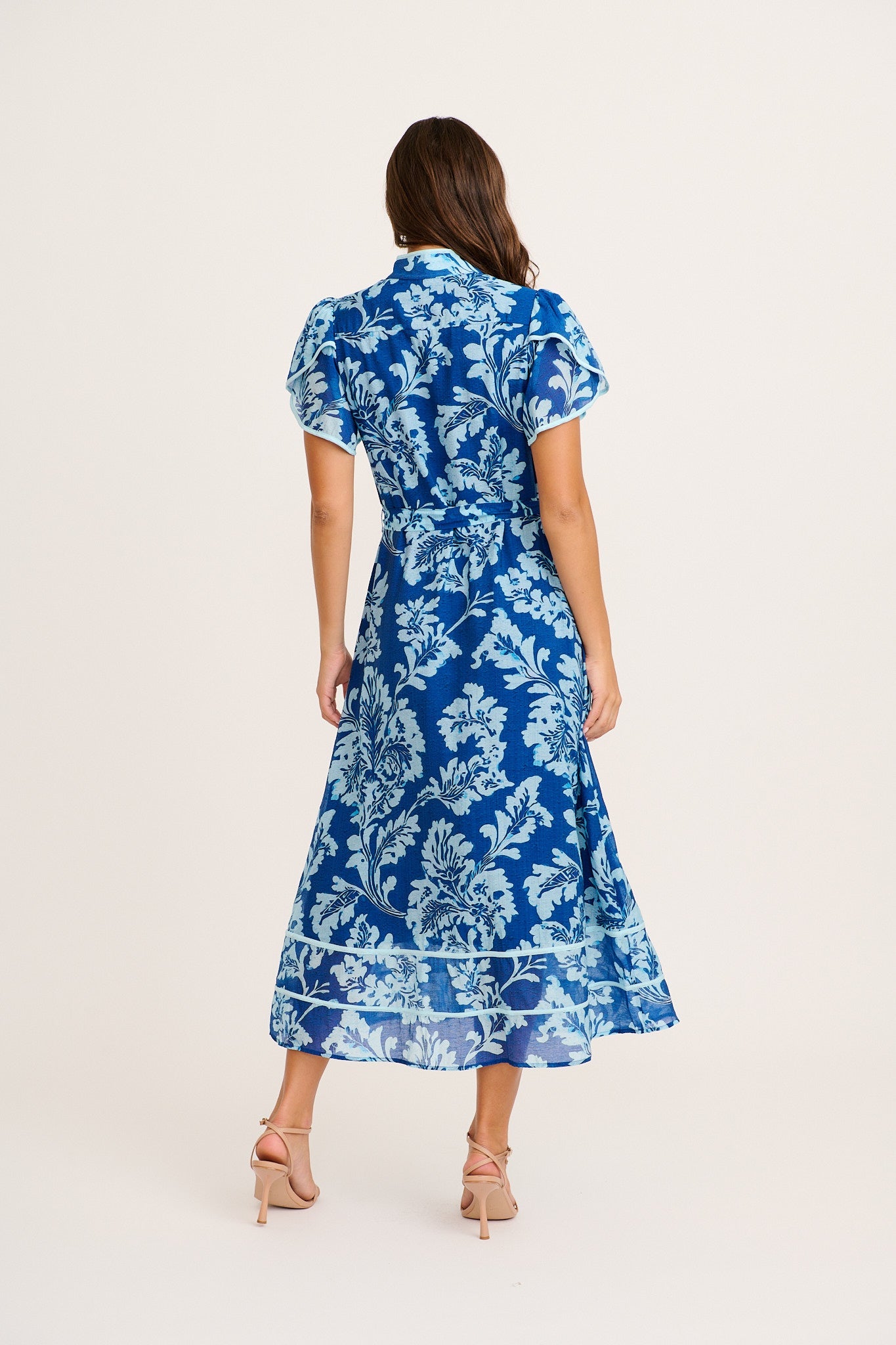 Wild Love Maxi Dress in Blue Floral