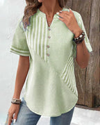 Sienna – Soft Striped Blouse