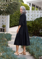 LAURA SHIRTDRESS - BLACK