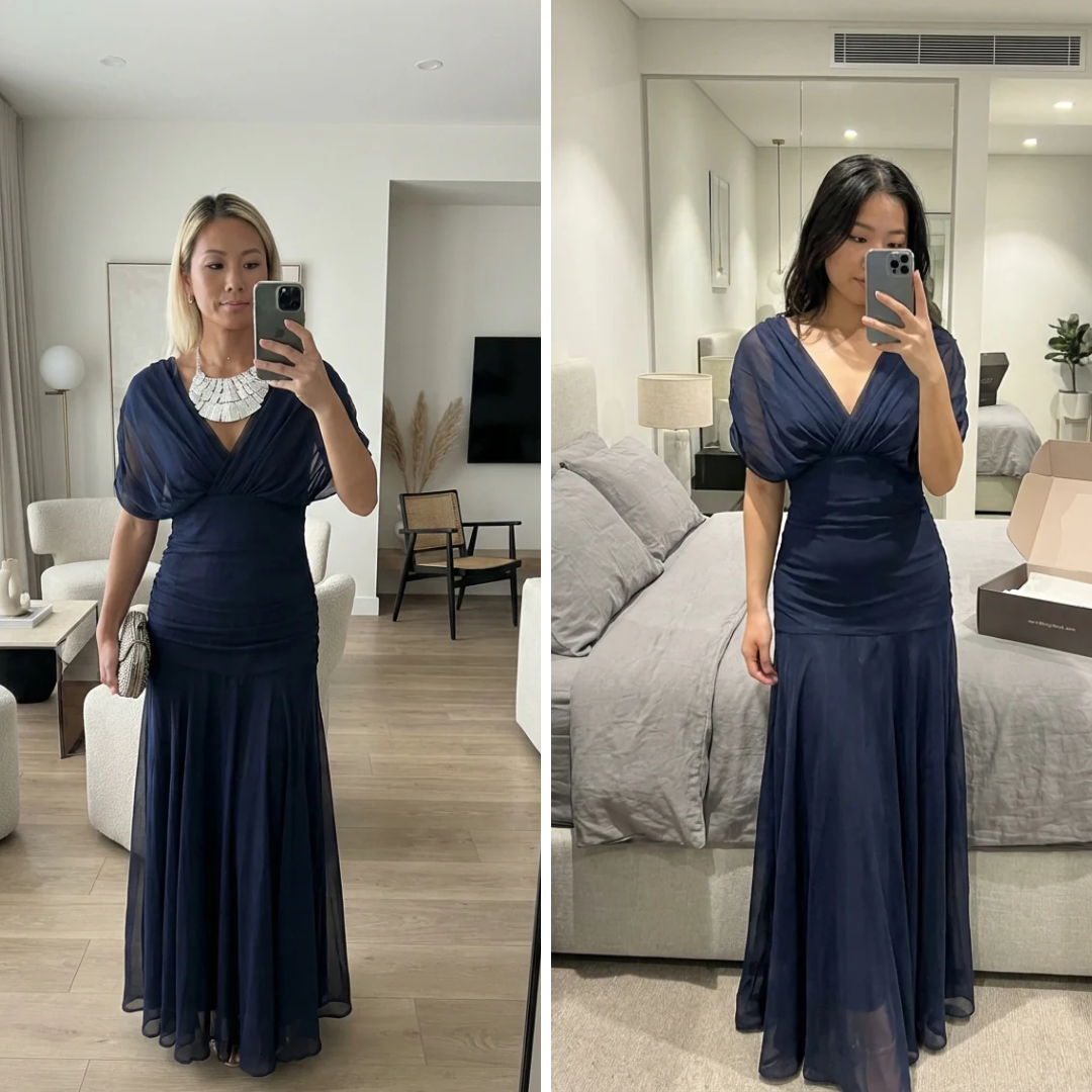 Camille - Navy Maxi Dress
