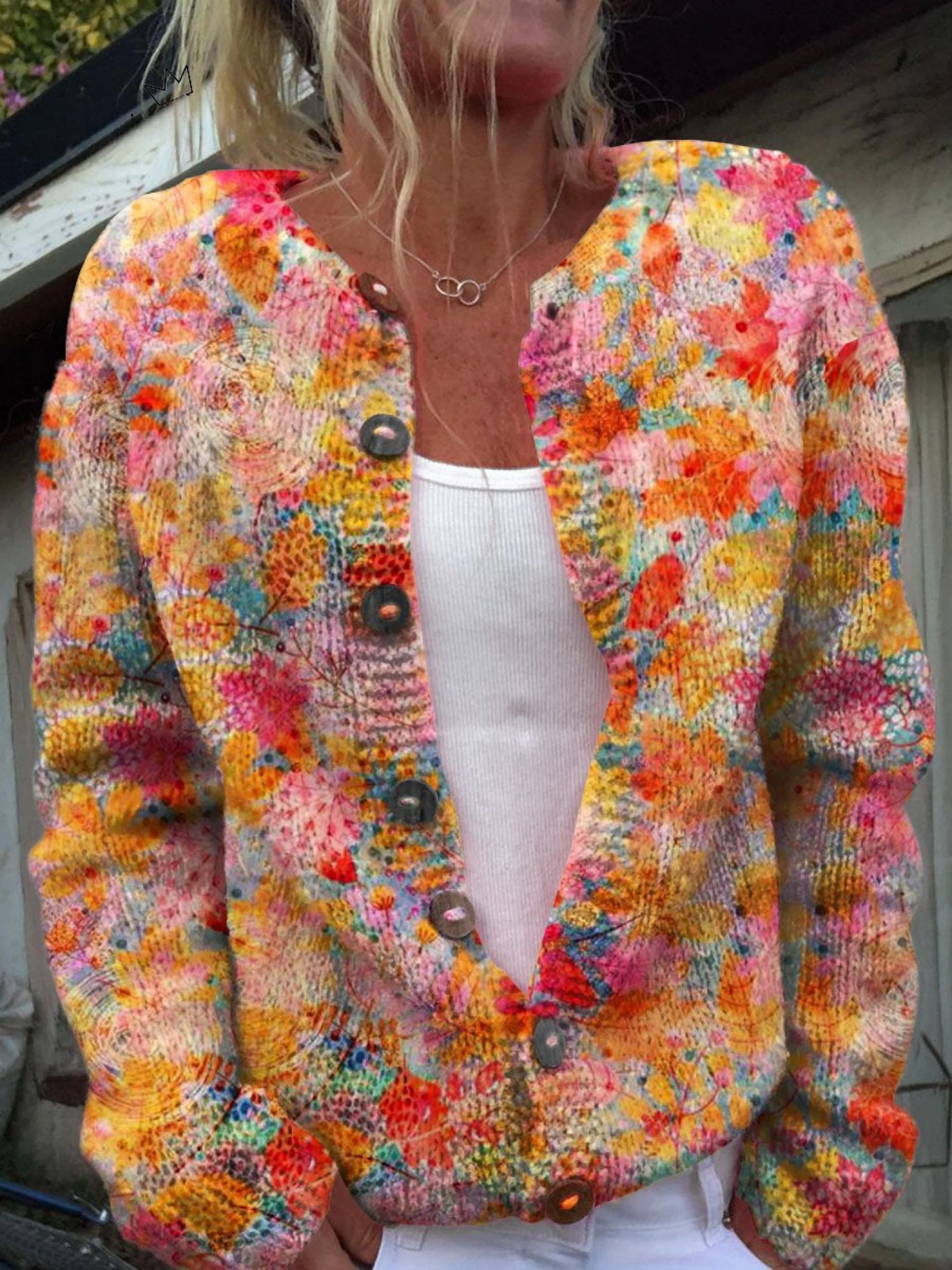 Floral Sweater