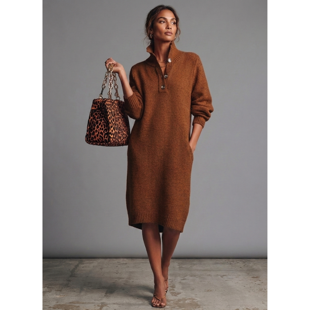 Lauren | Mid-Length Sweater Dress