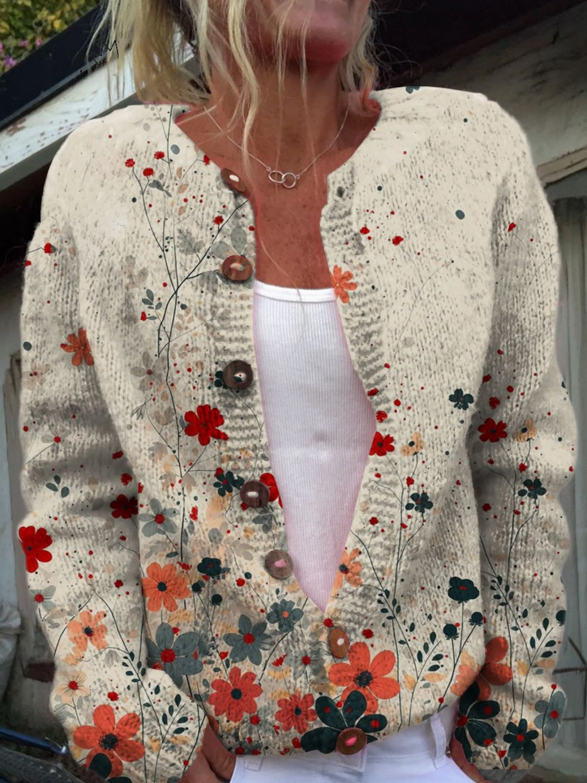 Colourful Flowers Sweater