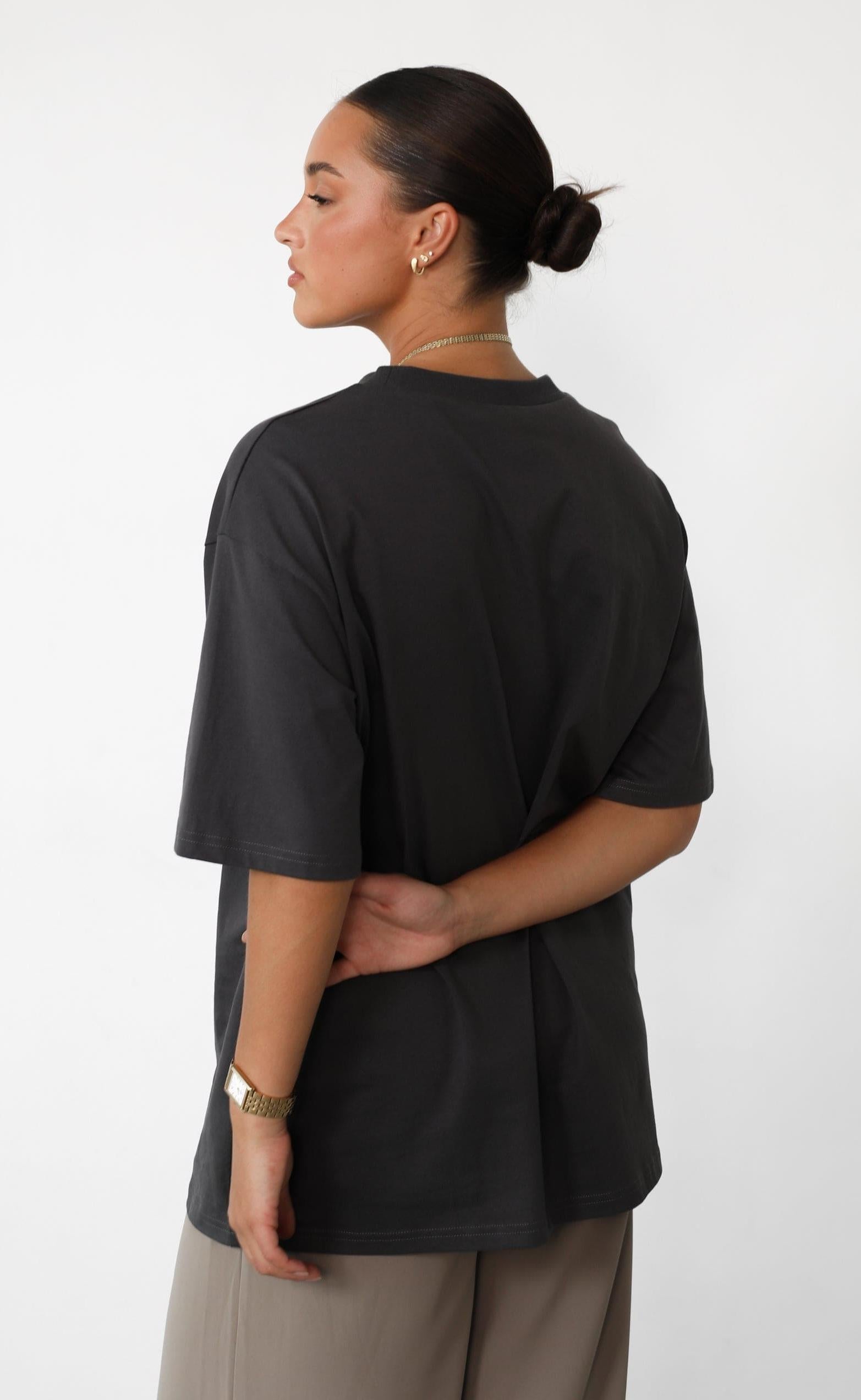 Luca Oversized Tee (Slate)