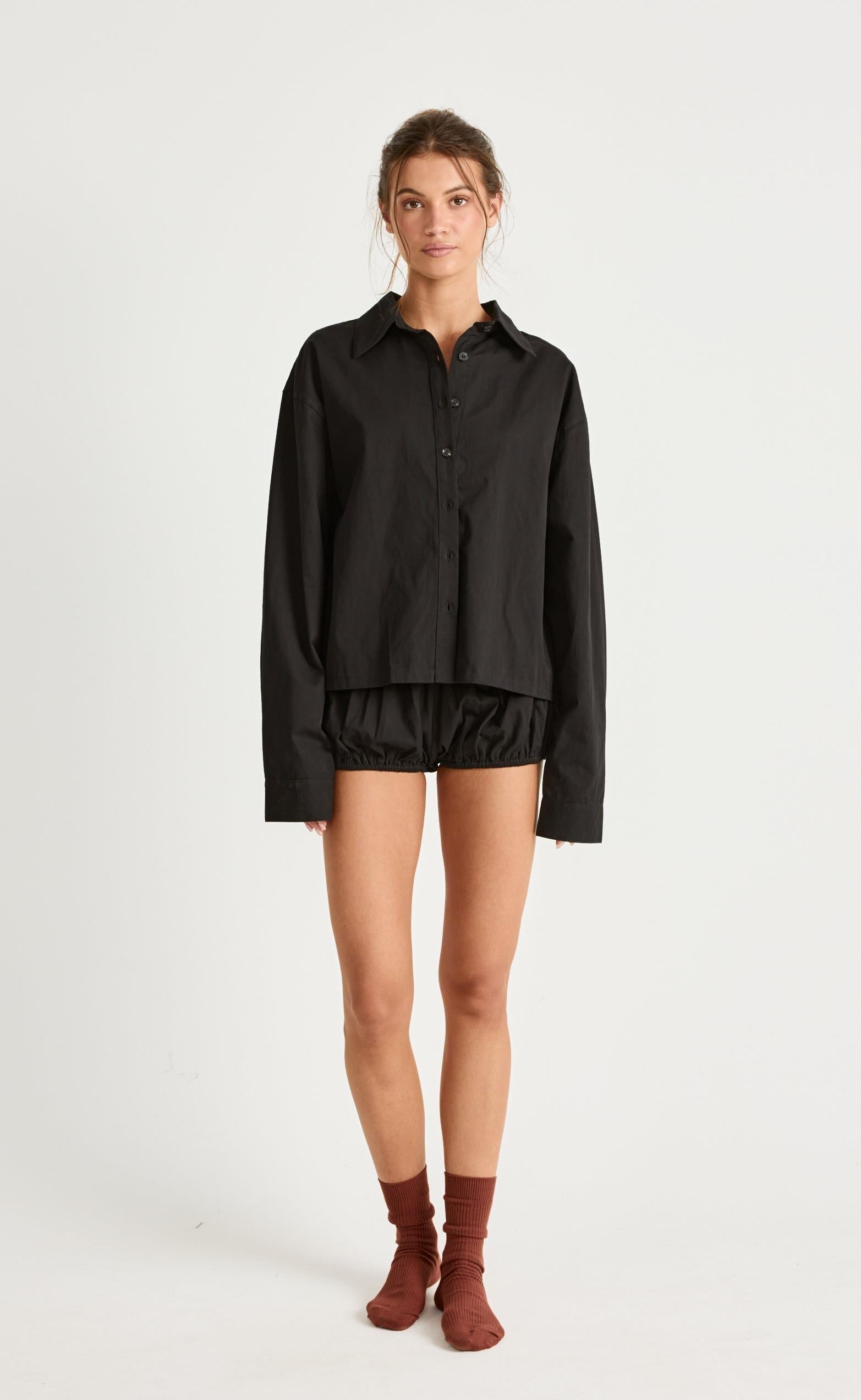 Marly Long Sleeve Shirt (Black)