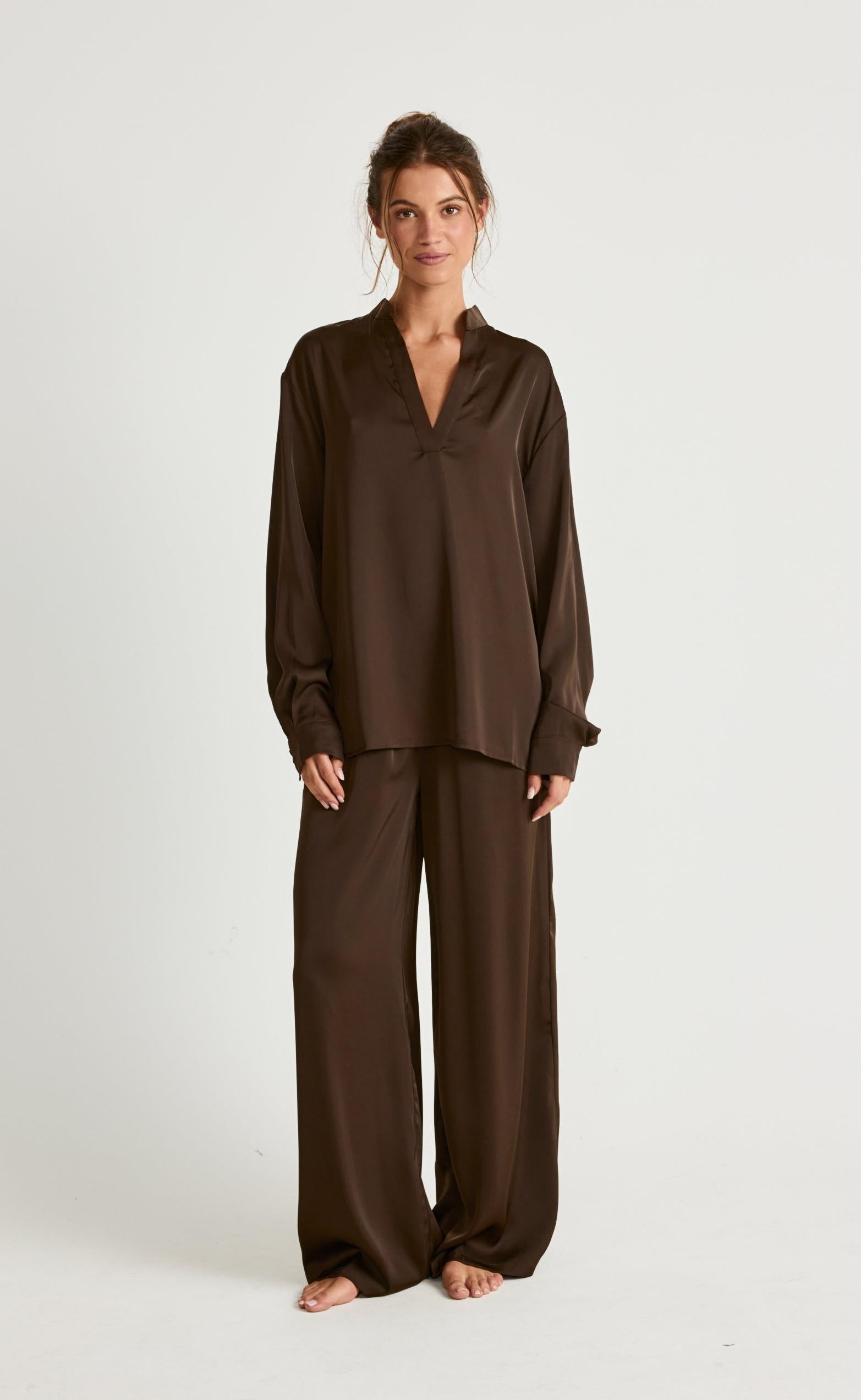 Arianne Shirt (Chocolate)