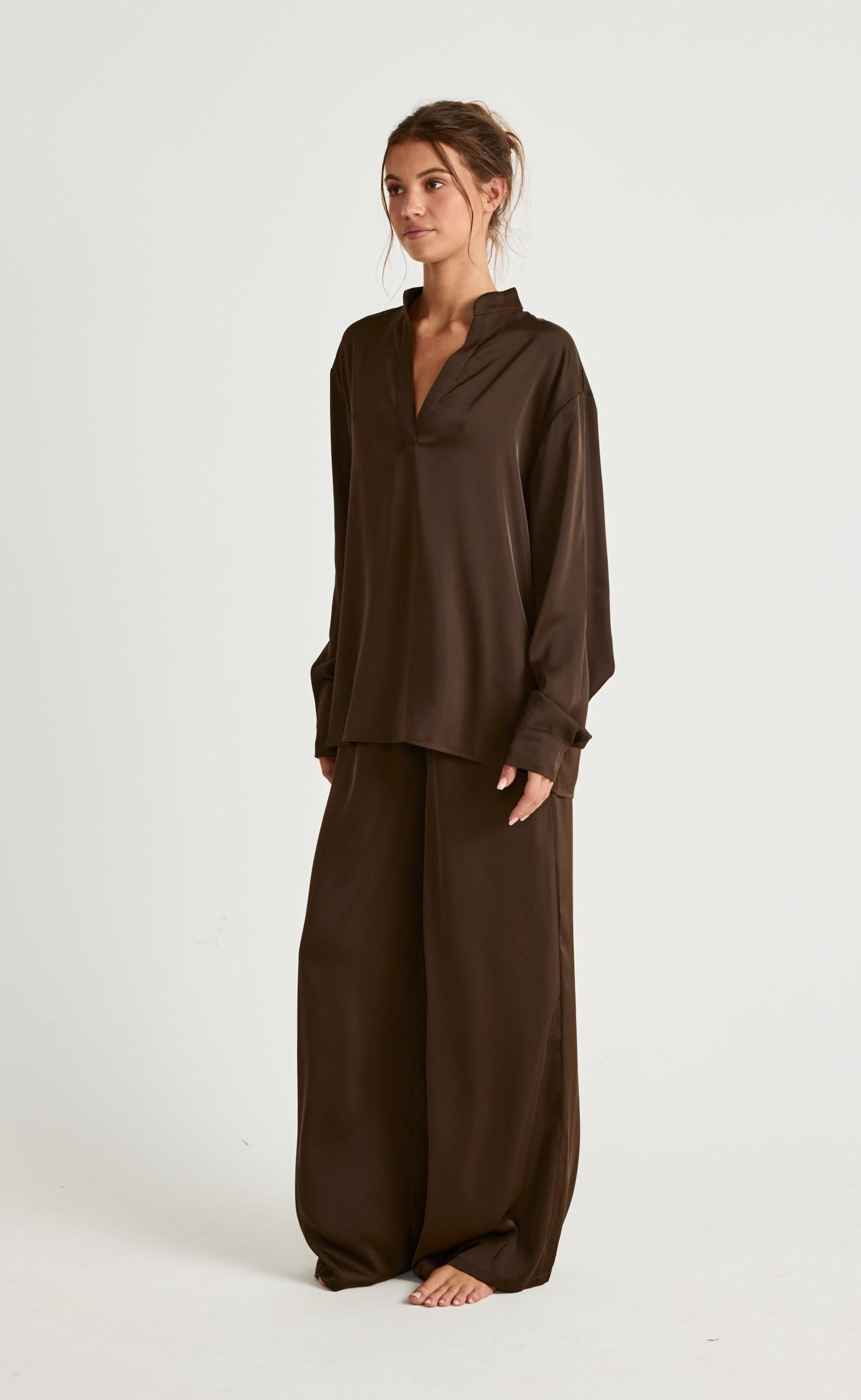 Arianne Shirt (Chocolate)