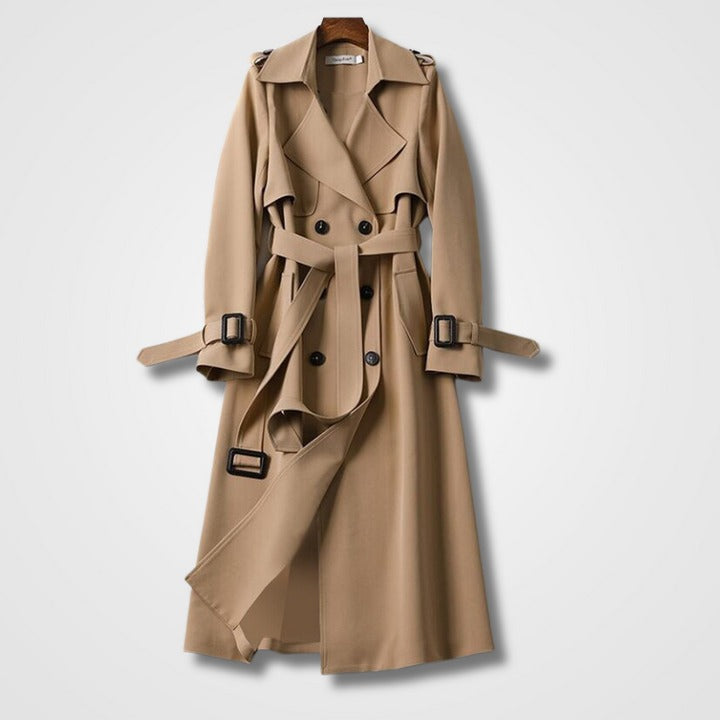 Camille – Classic Double-Breasted Trench Coat