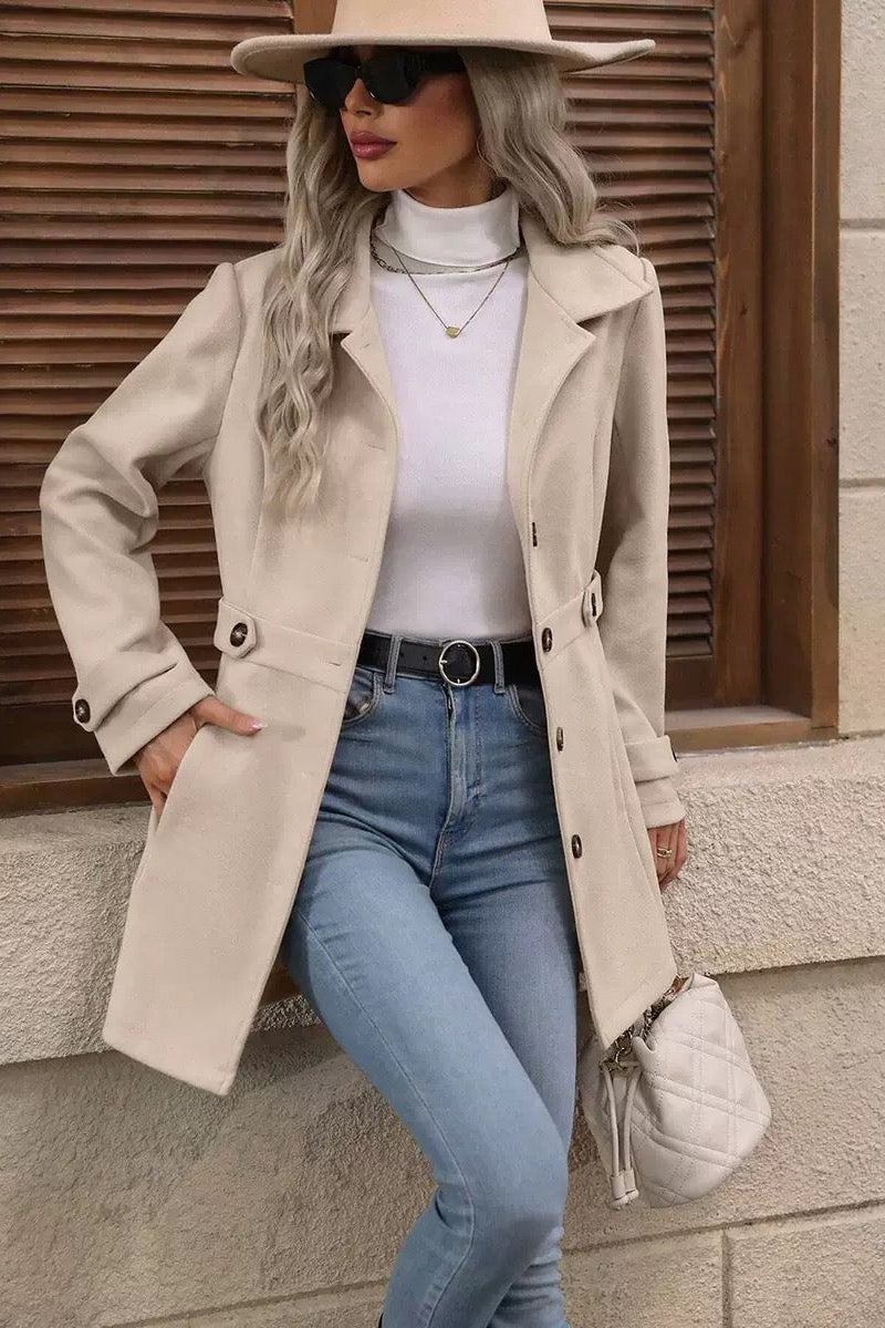 Elara™ | Timeless Belted Coat