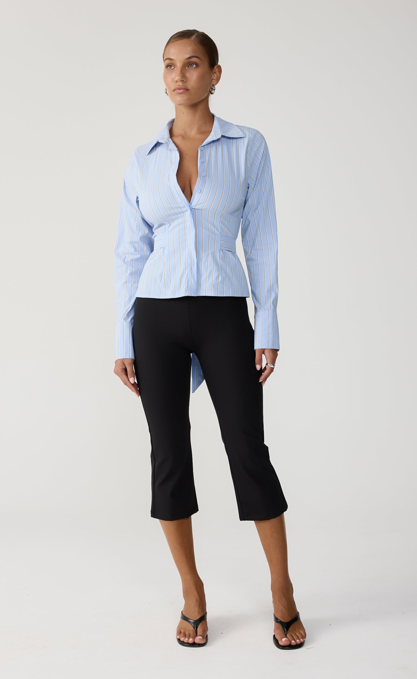 Jettson Shirt (Blue/Choc Stripe)