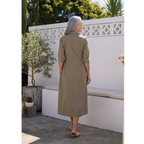 LAURA SHIRTDRESS - SAGE GREEN