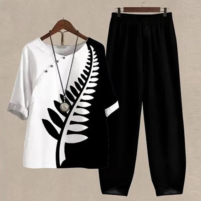 Lilou - Comfortable and Chic Shirt and Pants Set