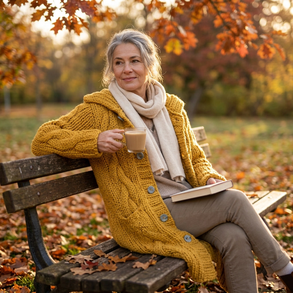 Karina | Elegant Cosy Cable-Knit Sweater