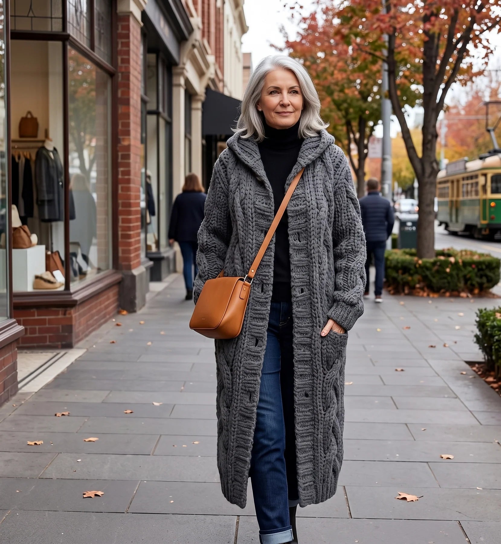 Karina | Elegant Cosy Cable-Knit Sweater