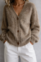 Eliza - Comfortable Fur Cardigan