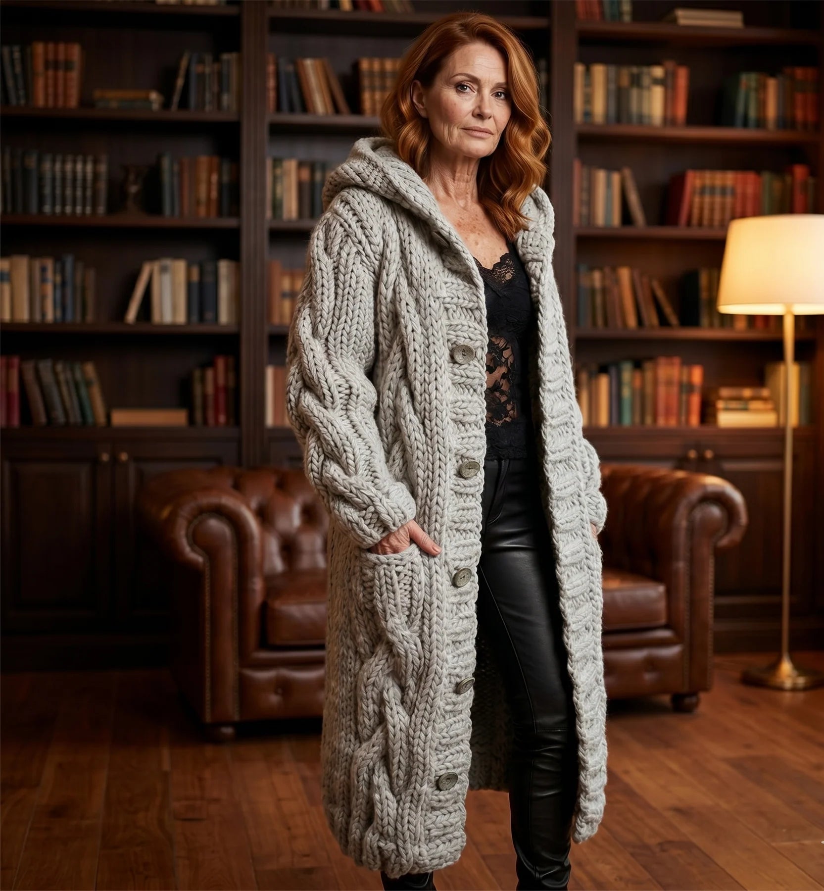 Karina | Elegant Cosy Cable-Knit Sweater