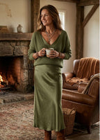 Solène Slip Dress & Knit Set